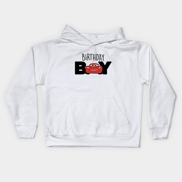 Birthday Car Kids Hoodie by Jones Factory